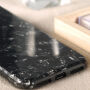 BENKS plastový kryt odolný proti pádu s diamantovým vzorom pre iPhone XS / iPhone X – čierna