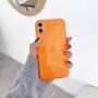 Neónový kryt z mäkkého plastu pre iPhone 11 - oranžový
