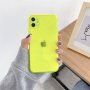 Neónový kryt z mäkkého plastu pre iPhone 11 - žltý