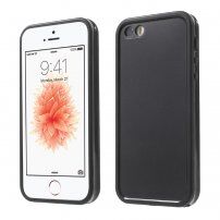 Vodovzdorné puzdro na prednú aj zadnú stranu pre iPhone 5 / 5S / SE (2016) - čierne