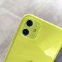 Neónový kryt z mäkkého plastu pre iPhone 11 - oranžový