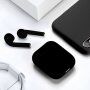i18 TWS bezdrôtové slúchadlá s nabíjacím puzdrom pre Apple zariadenia - čierna