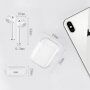 i18 TWS bezdrôtové slúchadlá s nabíjacím puzdrom pre Apple zariadenia - čierna
