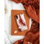 iDeal Of Sweden mramorovaný kryt pre iPhone 6 / 6S / 7 / 8 / SE (2020/2022) - červenozlatý