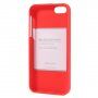 Mercury Goospery matný kryt z mäkkého plastu pre iPhone 5 / 5S / SE (2016) - červený