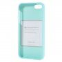 Mercury Goospery matný kryt z mäkkého plastu pre iPhone 5 / 5S / SE (2016) - azúrový