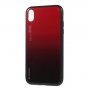 Kryt so sklenenou zadnou stranou pre iPhone XR - červený