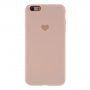 Silikónový kryt so srdiečkom pre iPhone 6 / 6S - ružový