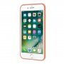 Silikónový kryt so srdiečkom pre iPhone 6 / 6S - oranžový