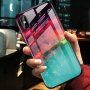 Kryt so sklenenou zadnou stranou pre iPhone XS Max - farebná hmlovina