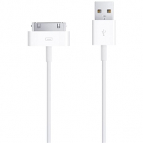 Originálny Apple kábel USB-A / 30pin pre iPhone / iPad / iPod - 1 m - biely