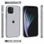 Transparentný kryt s ochranou fotoaparátu pre iPhone 12 mini - sivý