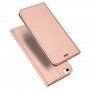 DUX DUCIS flipové puzdro pre iPhone 5 / 5S / SE (2016) - ružovo-zlaté