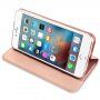 DUX DUCIS flipové puzdro pre iPhone 5 / 5S / SE (2016) - ružovo-zlaté
