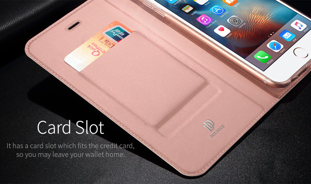 DUX DUCIS flipové puzdro pre iPhone 6 Plus/6S Plus - tmavosivé