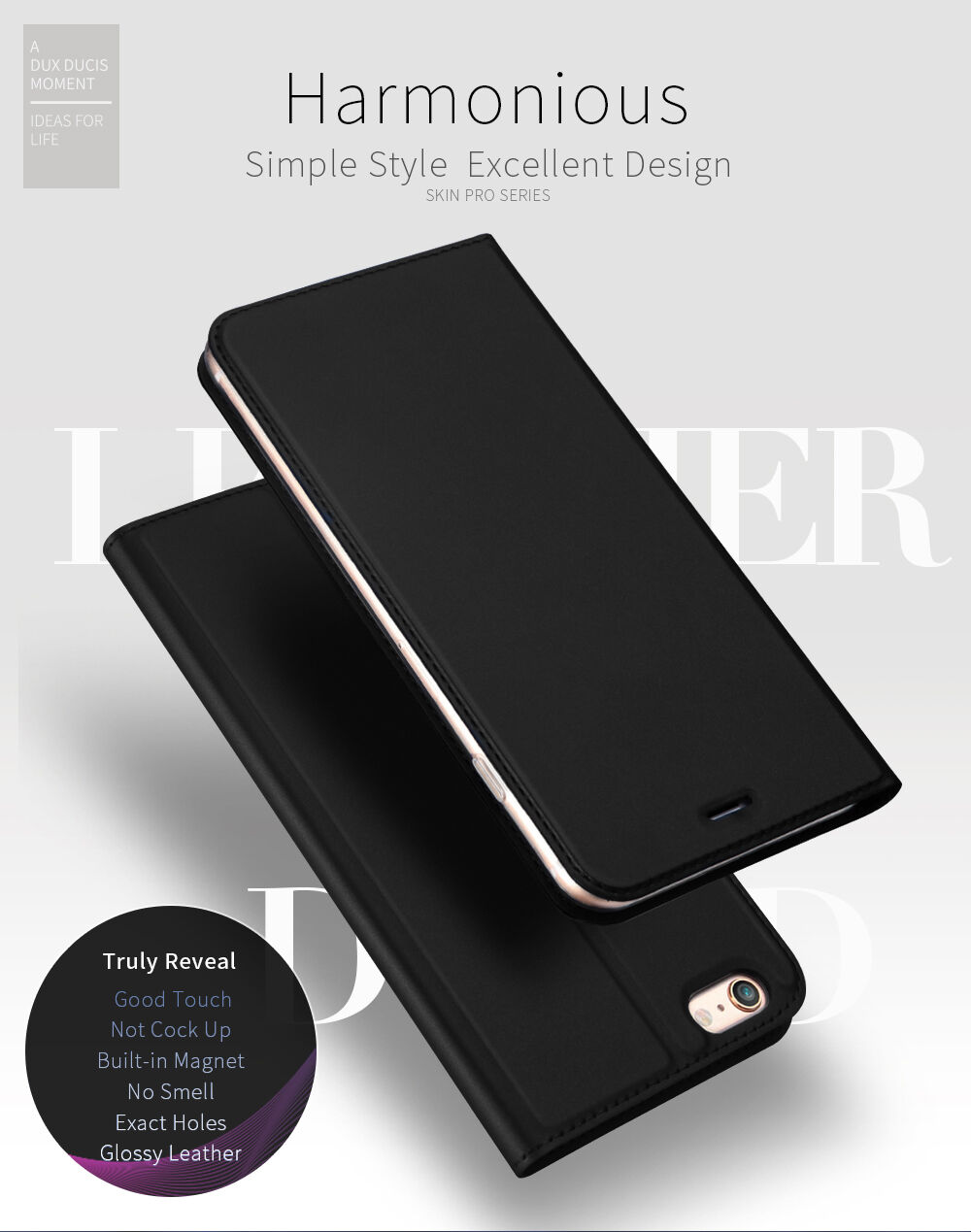 DUX DUCIS flipové puzdro pre iPhone 6 / 6S - čierne DUX DUCIS flipové puzdro pre iPhone 6 / 6S - čierne