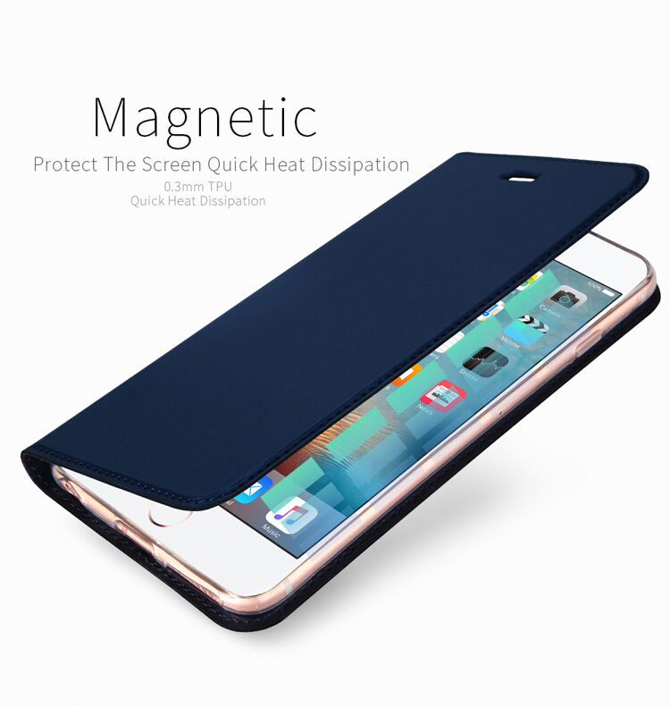 DUX DUCIS flipové puzdro pre iPhone 5 / 5S / SE (2016) - tmavomodré