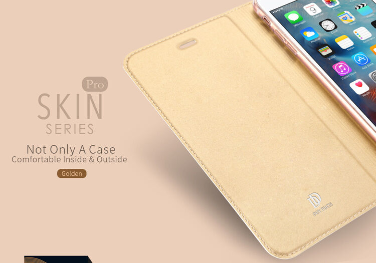 DUX DUCIS flipové puzdro pre iPhone 5 / 5S / SE (2016) - zlaté DUX DUCIS flipové puzdro pre iPhone 5 / 5S / SE (2016) - zlaté