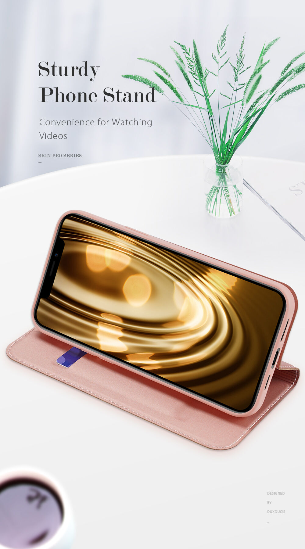 DUX DUCIS flipové puzdro pre iPhone 12 Pro Max - čierne