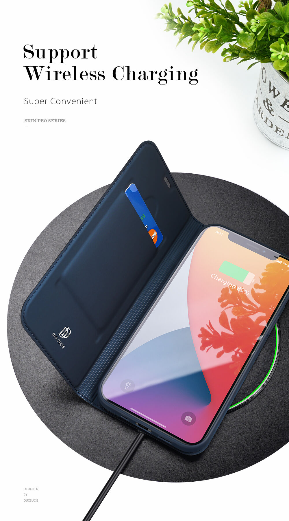 DUX DUCIS flipové puzdro pre iPhone 12 mini - čierne