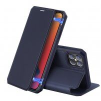 DUX DUCIS flipové puzdro pre iPhone 12 Pro Max - tmavomodré