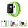 Nylonový remienok s prúžkami pre Apple Watch Ultra 49mm / 46mm / 45mm / 44mm / 42mm - neónovo zelený