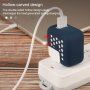Silikónový dierovaný ochranný obal na adaptér 60W / 61W - biely