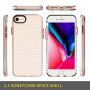 Transparentný kryt so štruktúrou včelieho plástu pre iPhone 6 / 6S / 7 / 8 - číry
