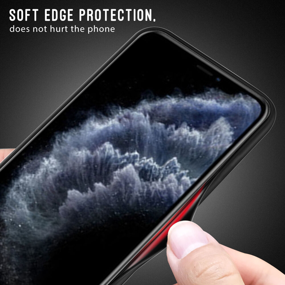 Kryt so sklenenou zadnou stranou pre iPhone 11 Pro - ružovo-fialový
