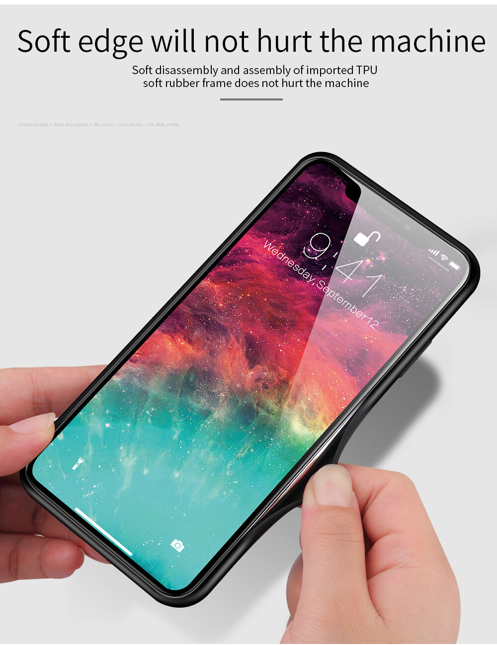Kryt so sklenenou zadnou stranou pre iPhone XS Max - farebná hmlovina Kryt so sklenenou zadnou stranou pre iPhone XS Max - farebná hmlovina