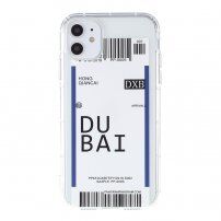 Kryt z mäkkého plastu so vzorom letenky pre iPhone 12 mini - Dubai