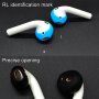 Praktická súprava pre AirPods 1 / 2: šnúrka proti strate + silikónový obal + pracka s príchytkou + kryty slúchadiel - biela