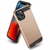 Odolný kryt pre iPhone 12 Pro Max – brúsená textúra - zlatý