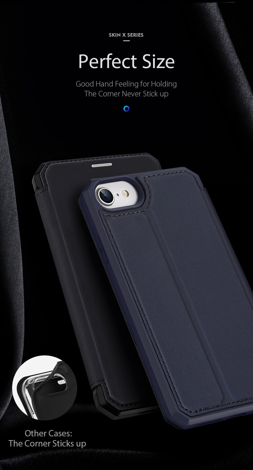 Dux Ducis peňaženkové puzdro pre iPhone 7 / 8 / SE (2020/2022) - čierne