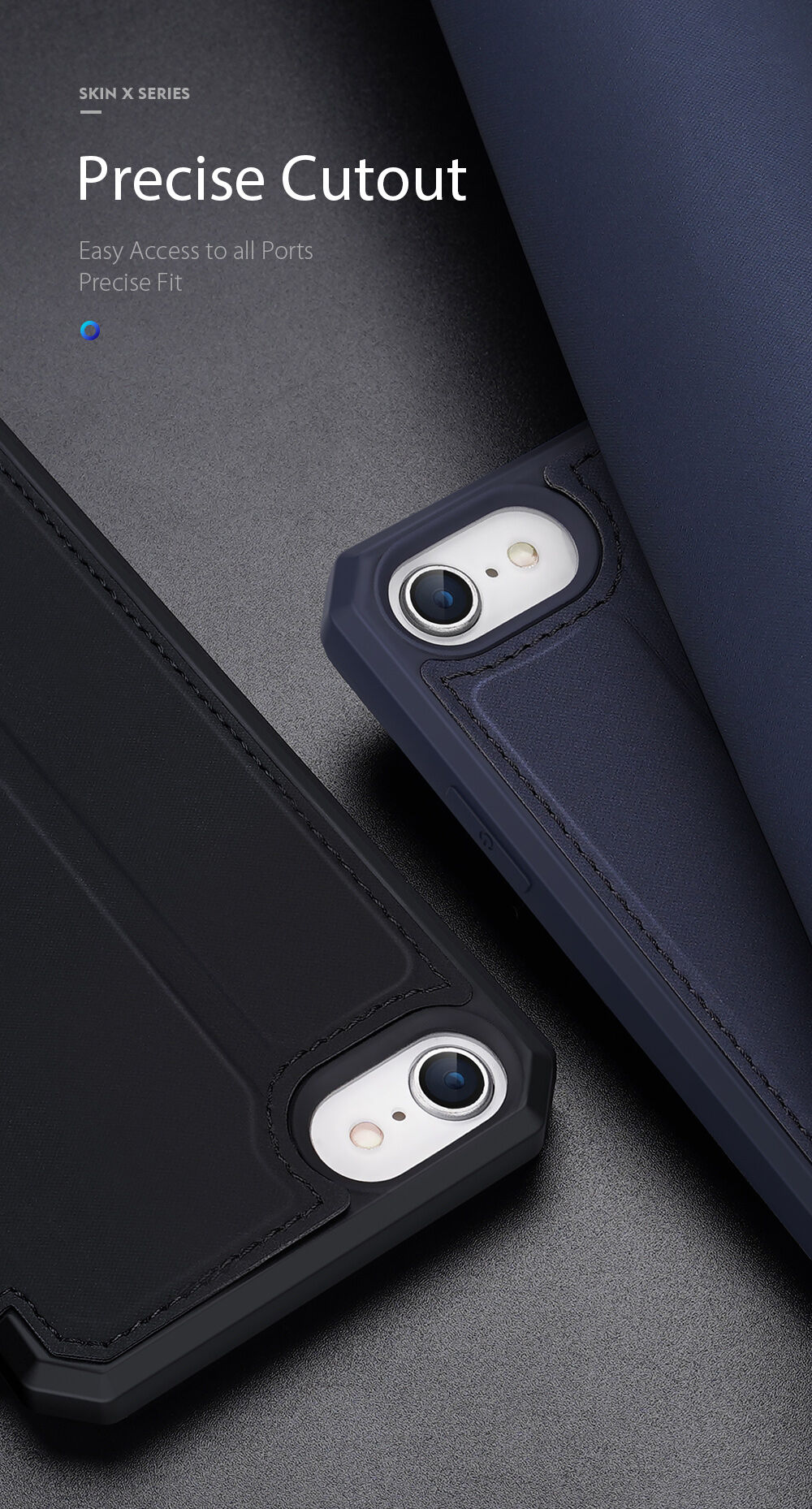 Dux Ducis peňaženkové puzdro pre iPhone 7 / 8 / SE (2020/2022) - čierne