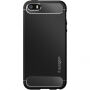 Spigen odolný kryt Armor pre Apple iPhone SE (2016)/5S/5 – čierny