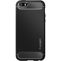 Spigen odolný kryt Armor pre Apple iPhone SE (2016)/5S/5 – čierny