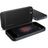 Spigen Neo odolný kryt pre Apple iPhone SE (2016)/5S/5 – čierny