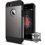 Spigen Armor odolný tenký kryt pre Apple iPhone SE (2016)/5S – kovovo bridlicový