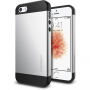 Spigen tenký ochranný Armor kryt pre Apple iPhone SE (2016)/5S /5 – strieborný