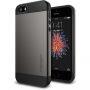 Spigen tenký ochranný Armor kryt pre Apple iPhone SE (2016)/5S – sivý