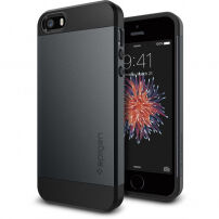 Spigen tenký ochranný Armor kryt pre Apple iPhone SE (2016)/5S – čierny