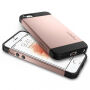 Spigen tenký ochranný Armor kryt pre Apple iPhone SE (2016)/5S/5 – ružovo-čierny