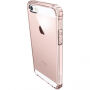 Spigen Crystal Shell ochranný polykarbonátový kryt pre Apple iPhone SE (2016)/5S – číry ružový