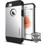 Spigen Armor odolný tenký kryt pre Apple iPhone SE (2016)/5S – strieborný