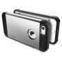 Spigen Armor odolný tenký kryt pre Apple iPhone SE (2016)/5S – strieborný