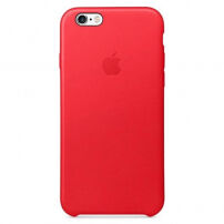 Originálny kožený kryt pre Apple iPhone 6S Plus – červený
