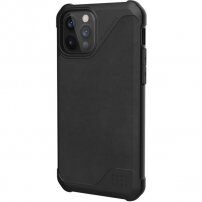 UAG Metropolis LT LTHR flipové puzdro pre iPhone 12 / 12 Pro - čierne