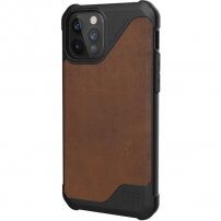 UAG Metropolis LT LTHR flipové puzdro pre iPhone 12 / 12 Pro - hnedé