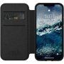 Nomad Folio kožené flipové puzdro pre iPhone 12 / 12 Pro - čierne
